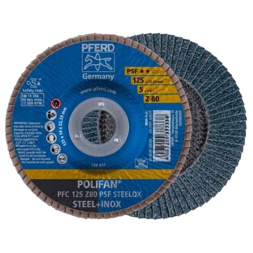 Круг шліфувальний Pferd 125х22 Z80 PFC POLIFAN (4007220642627)